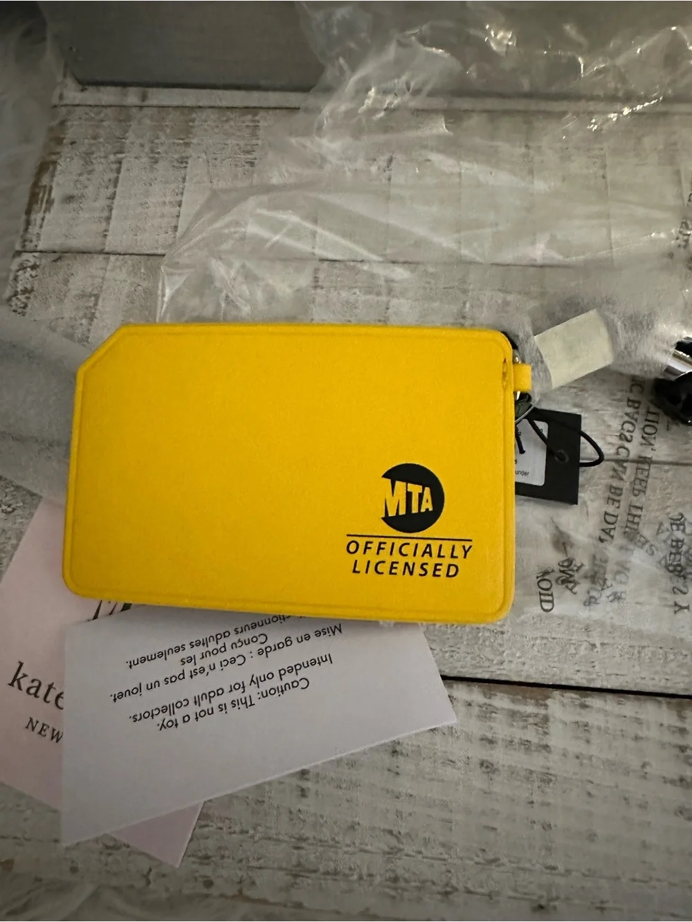 Nwt Kate spade NYC metro card bag charm